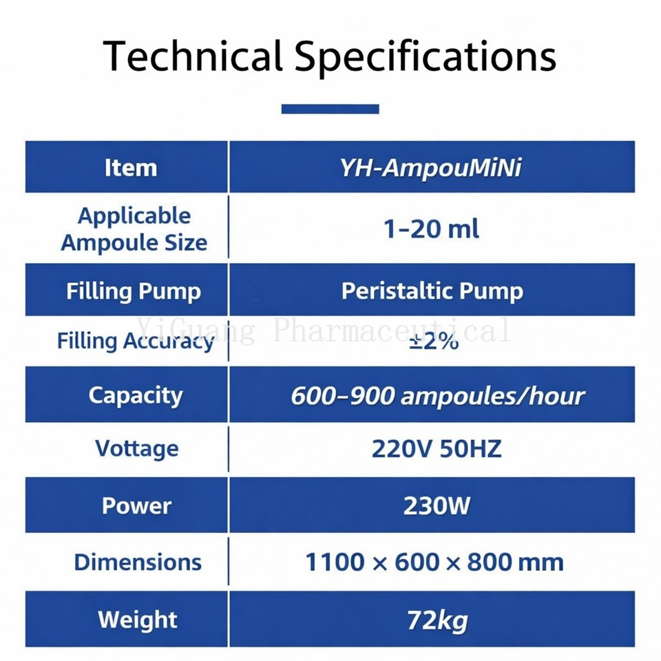 Compact Desktop Automatic Ampoule Filling And Sealing Machine high quality