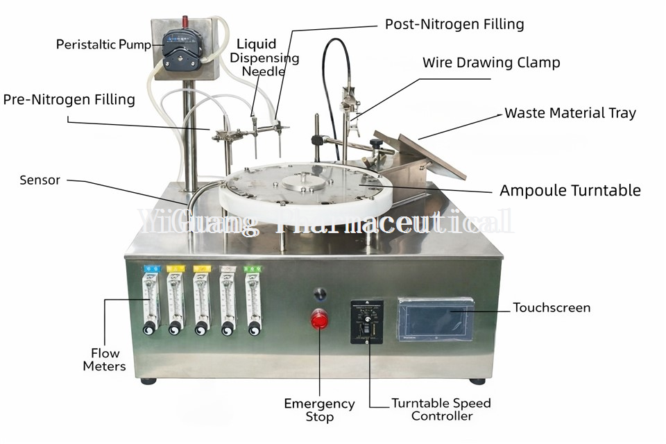 Desktop Ampoule Filling And Sealing Machine